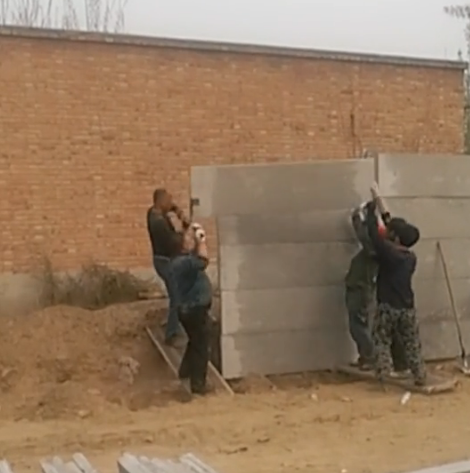 水泥围墙安装