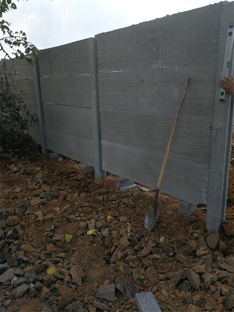 水泥板围墙安装