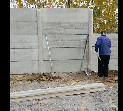 水泥简易围墙
